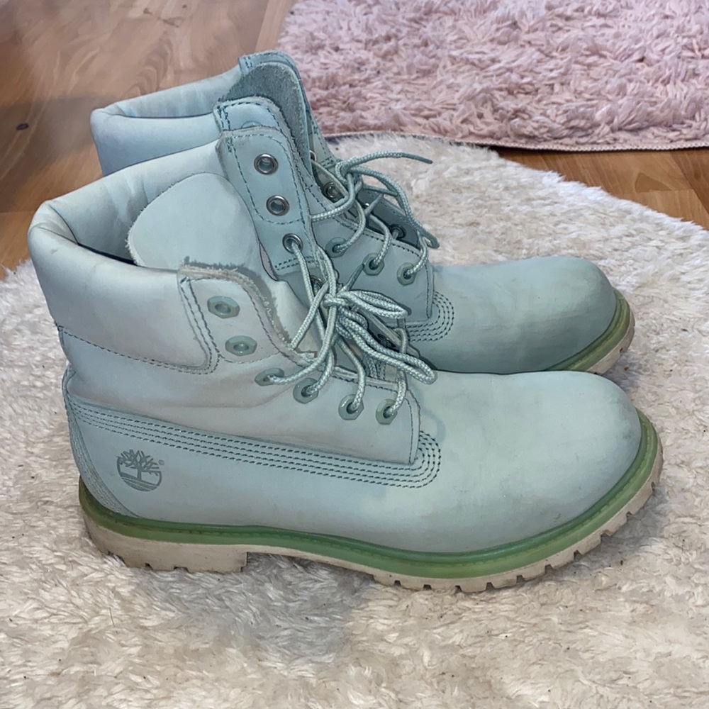 Limited edition baby blue Timberlands